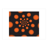 Orange Spiral Dots (Print Only) thumbnail
