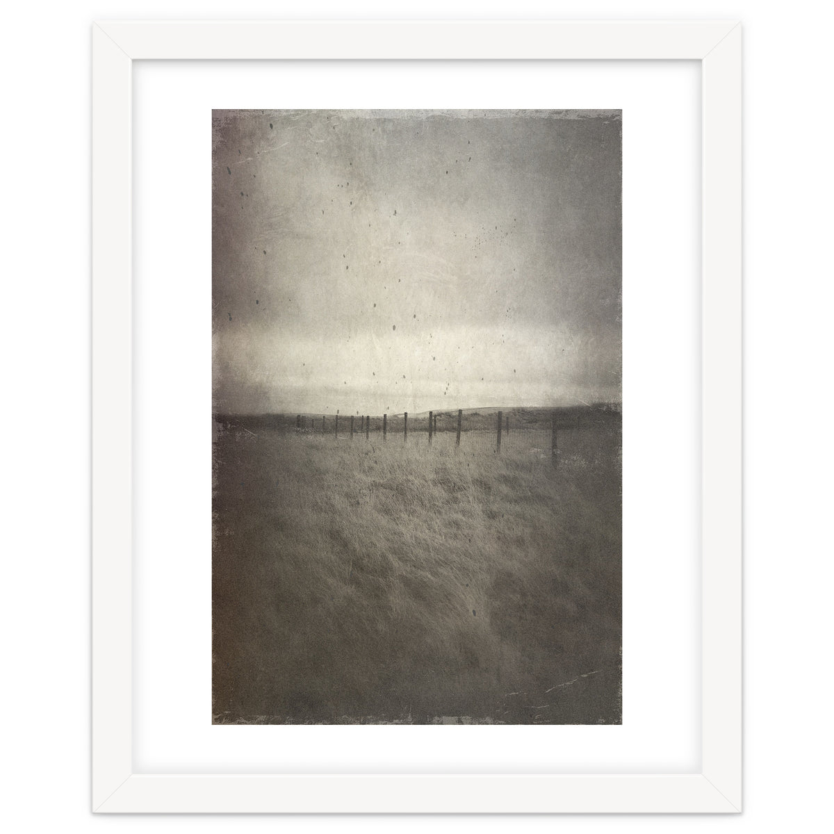 Bleak winter landscape of Saddleworth Moor