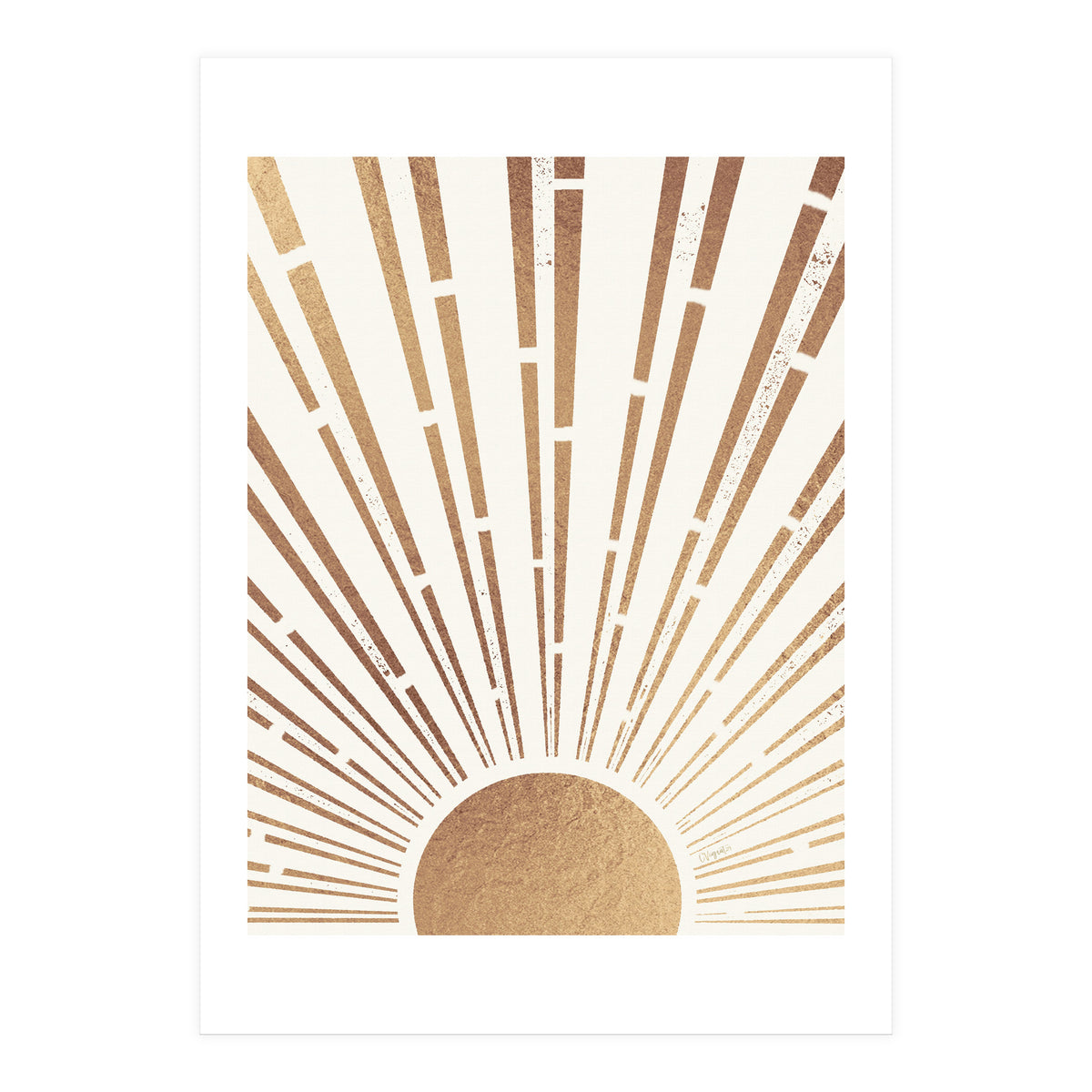 Sun Shines Inside You Gold (Print Only)