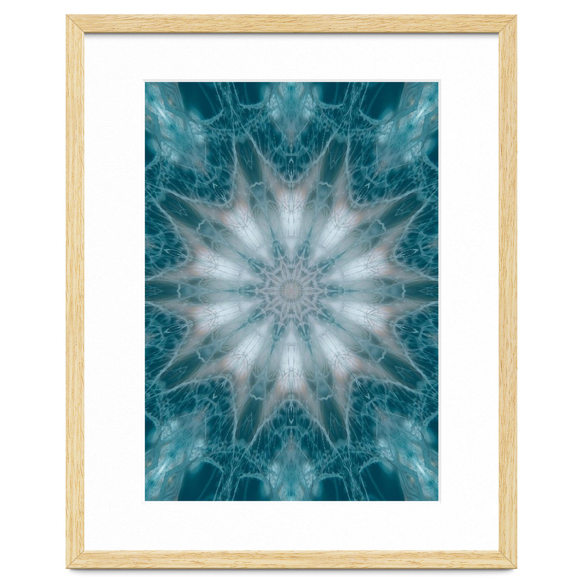 Mandala - Green, White, Rose