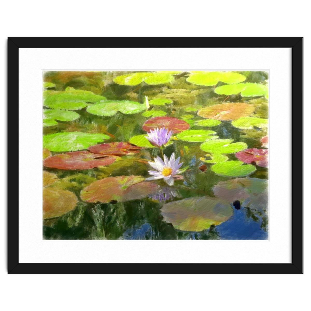 Floating in the water