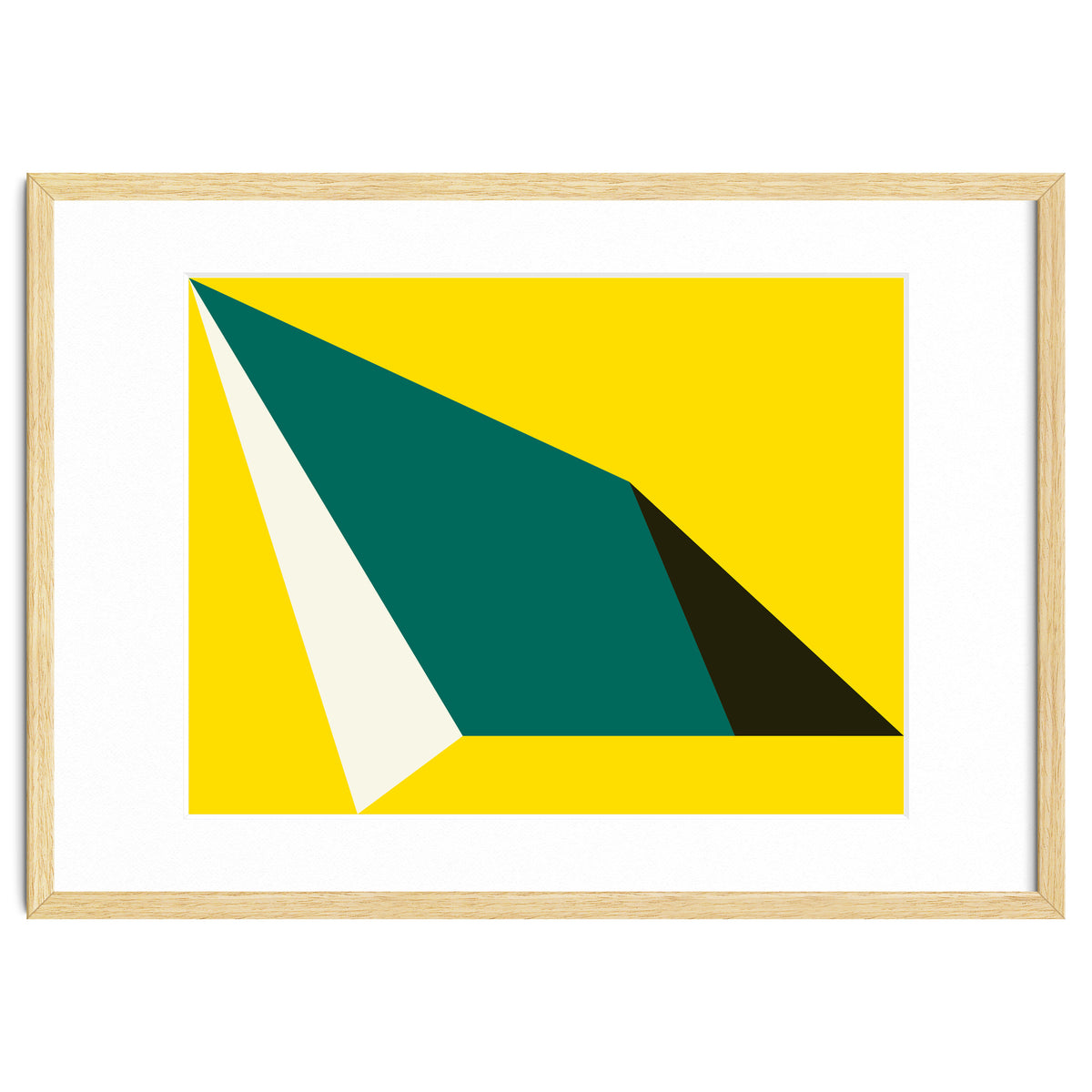 Geometric Shapes No. 74 - yellow, green & black