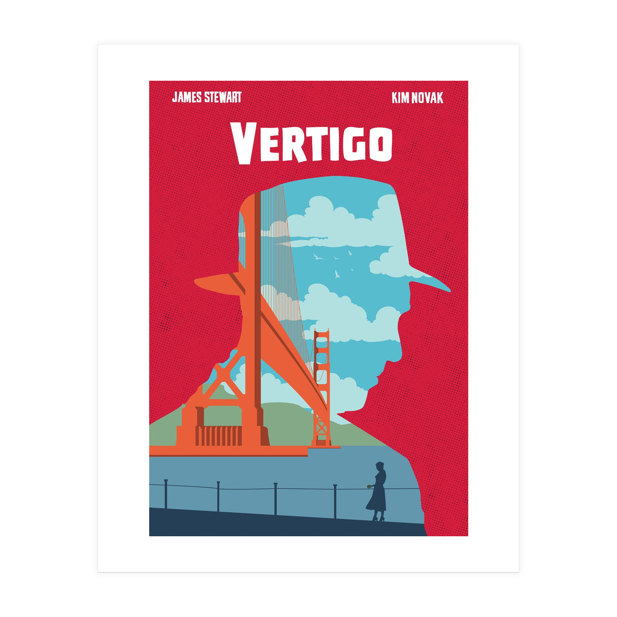 Vertigo movie poster (Print Only)
