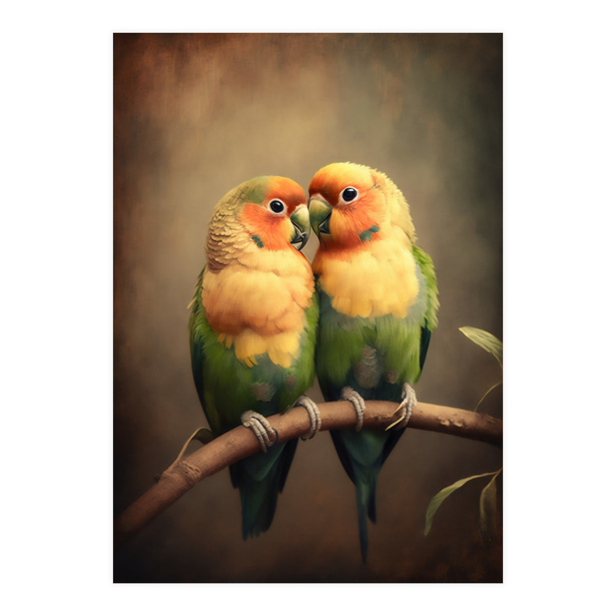 Lovebirds Painting (Print Only)