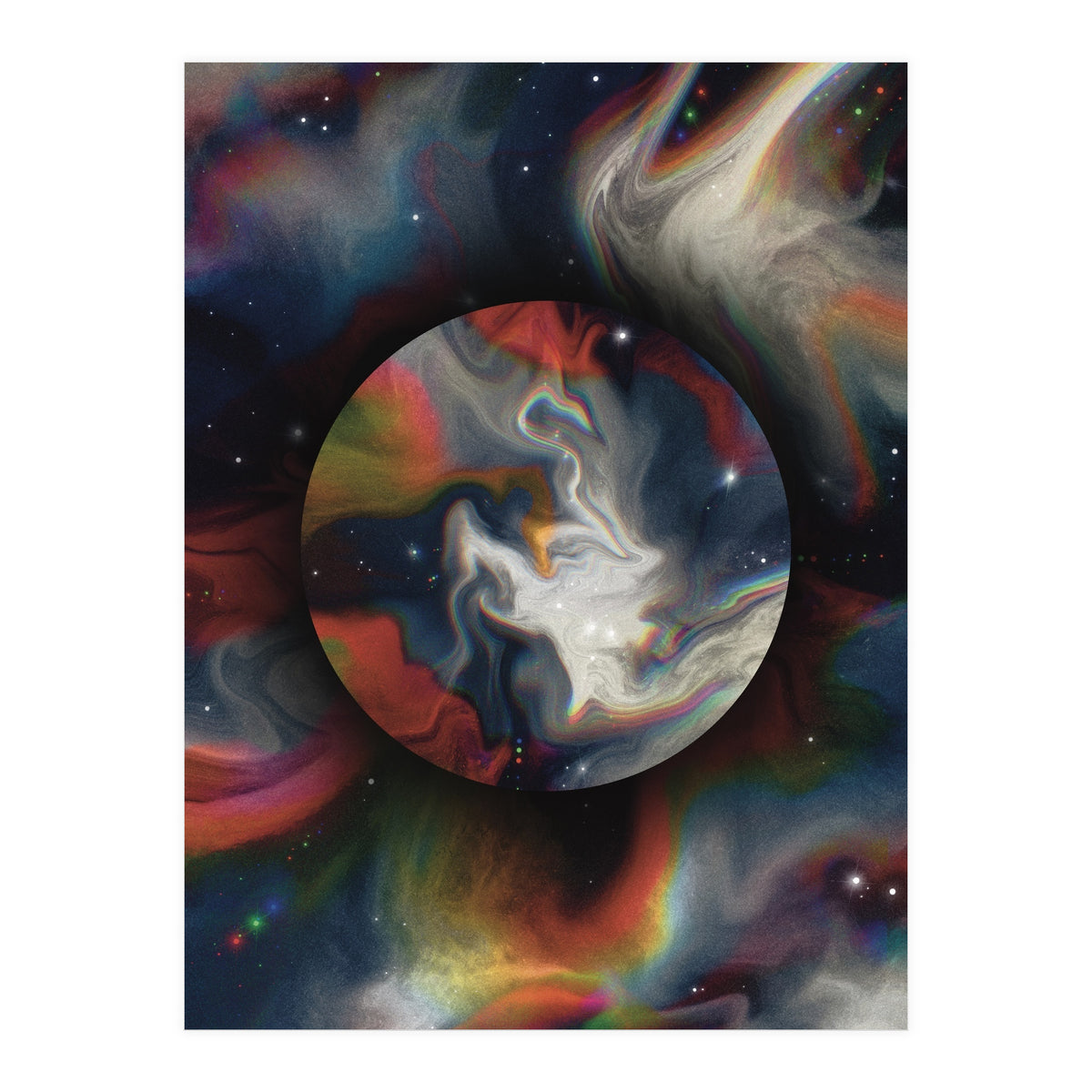 Planet Space Marble Black Hole  (Print Only)