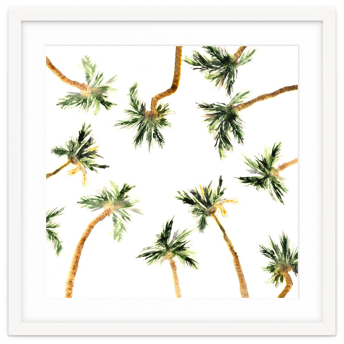 Under the coconut palms || watercolor