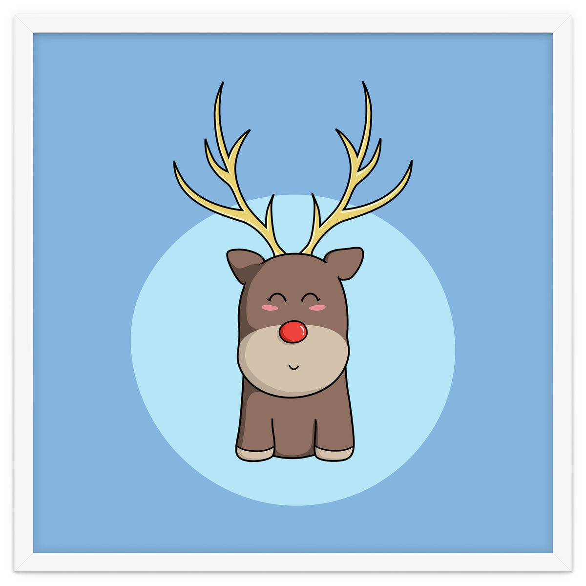 Kawaii Cute Christmas Reindeer