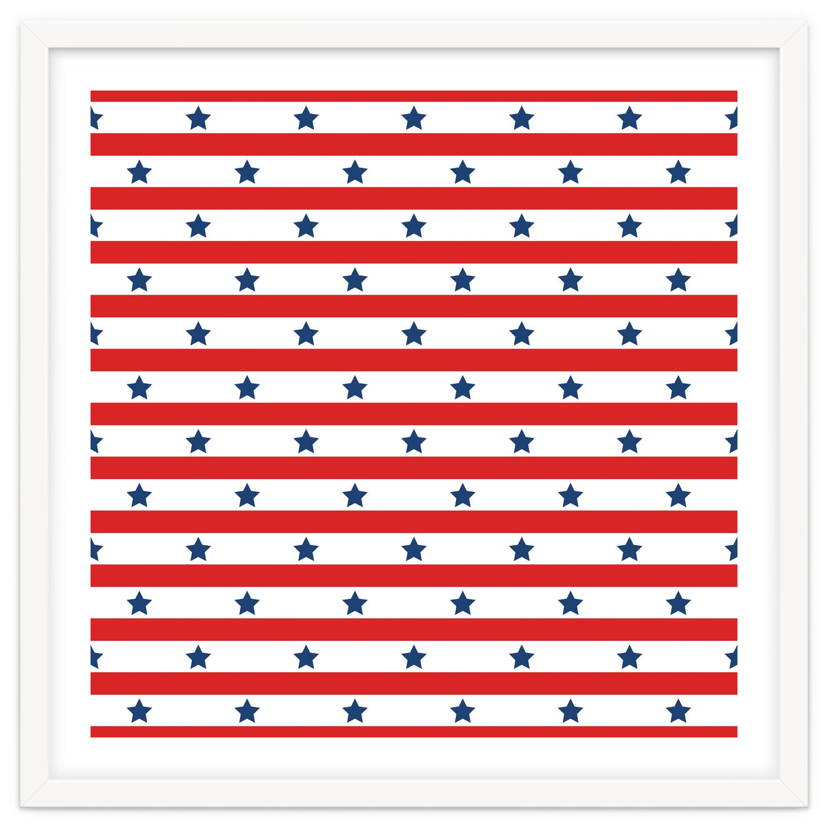 Blue And Red Stripes and stars