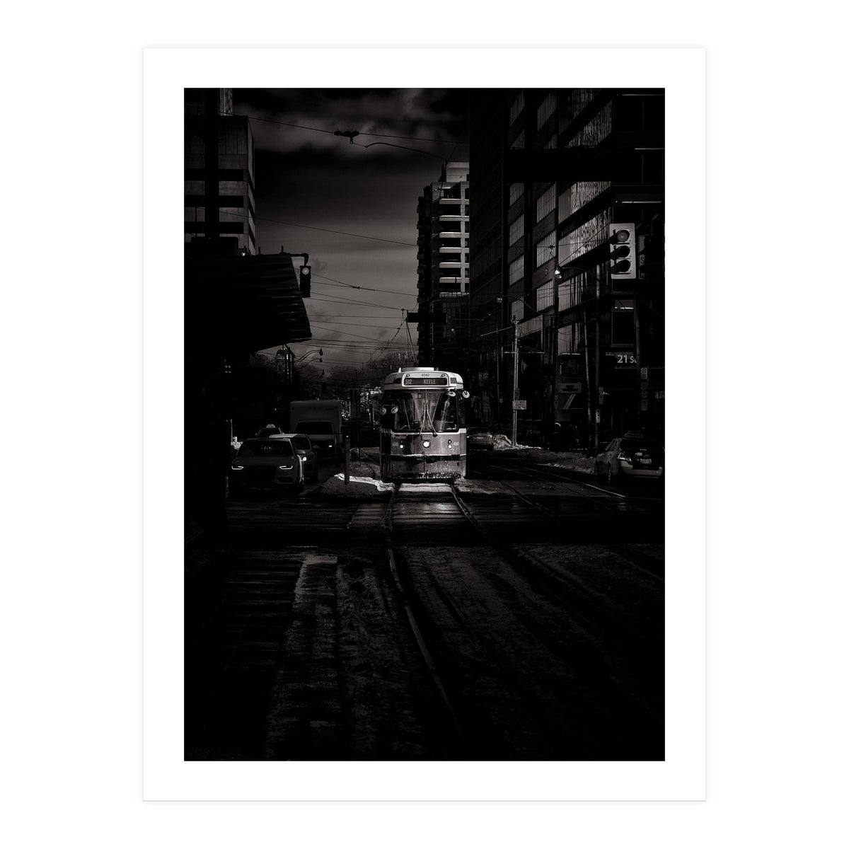 The 512 St. Clair Streetcar Toronto Canada Toned Version (Print Only)