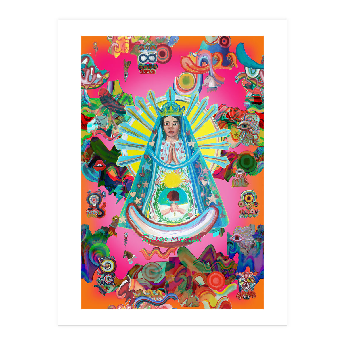 Virgen Y Graffiti 12 (Print Only)