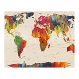 ALLOVER THE WORLD-Painted map (Print Only) thumbnail