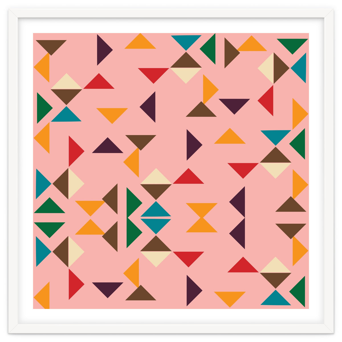 Kilim Pink Triangle Pattern