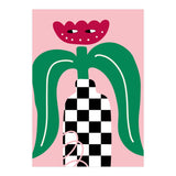 Flower in Checker Vase (Print Only) thumbnail