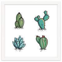 Kawaii Cute Cacti Desert Plants