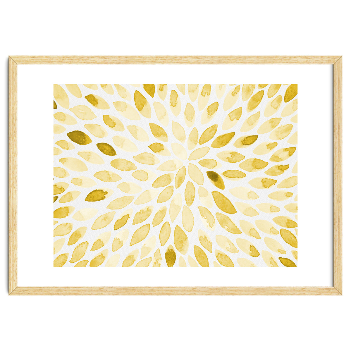 Watercolor Burst Yellow