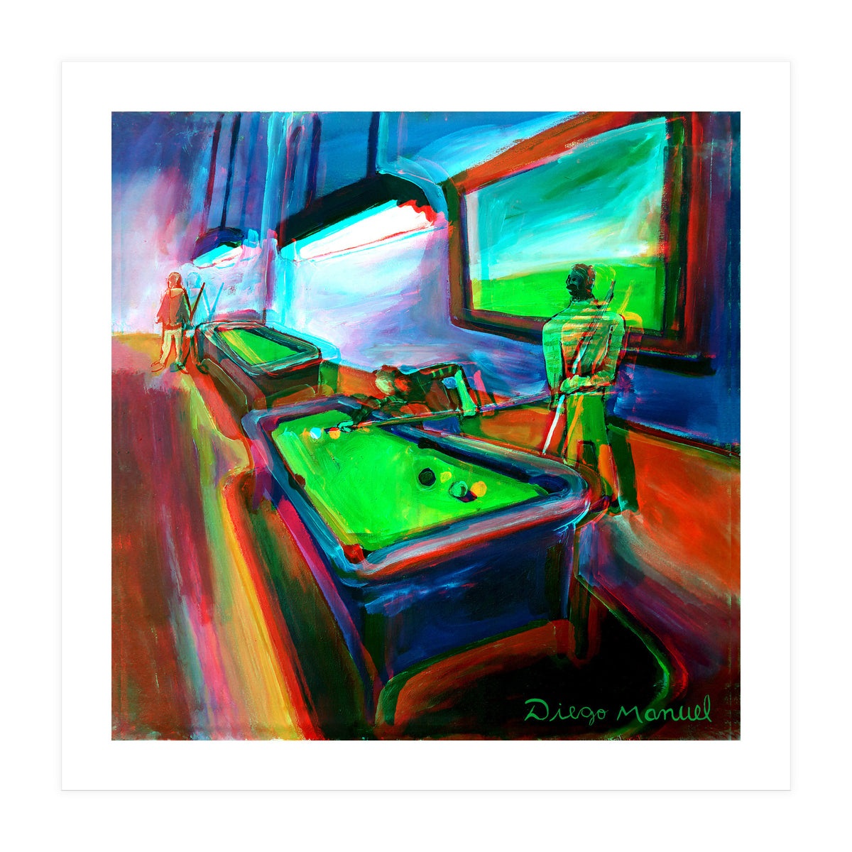 Noche De Pool B 2 (Print Only)