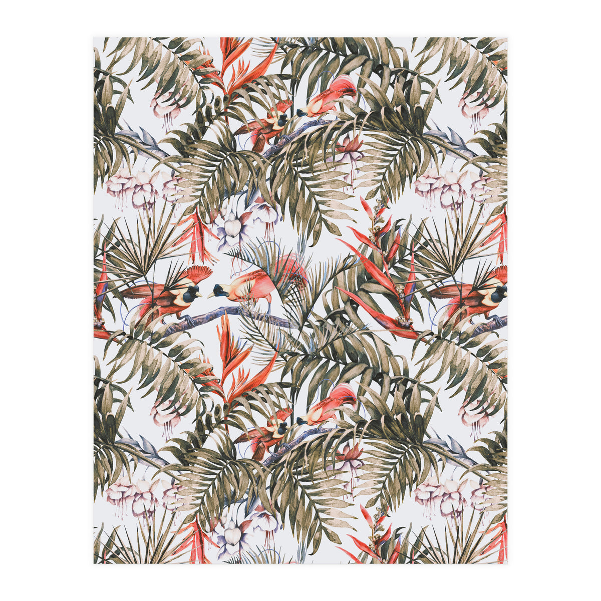 Exotic birds in the jungle paradise (Print Only)