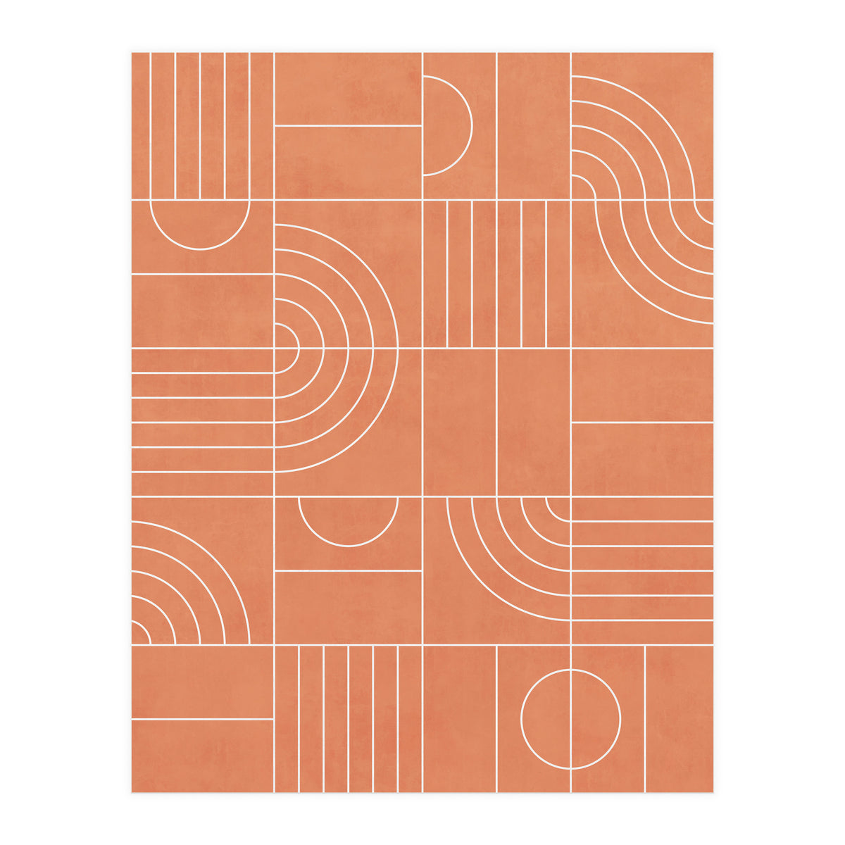 My Favorite Geometric Patterns No.23 - Coral (Print Only)