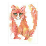 Orange tabby  cat (Print Only) thumbnail