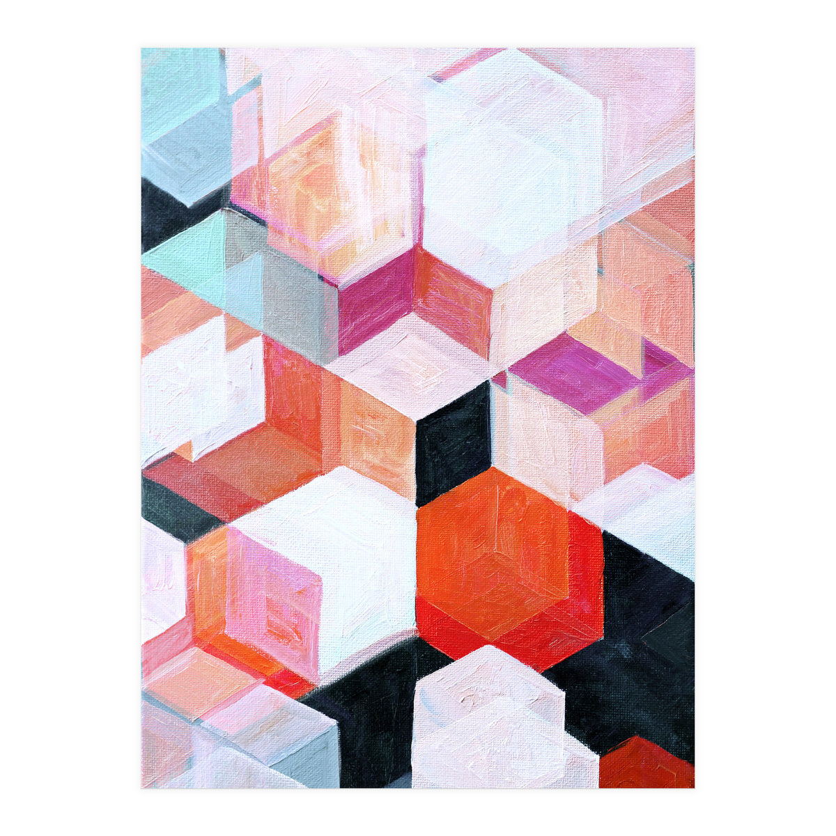 White Paint And Some Colours (Print Only)