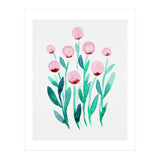 Simple pink flowers (Print Only) thumbnail