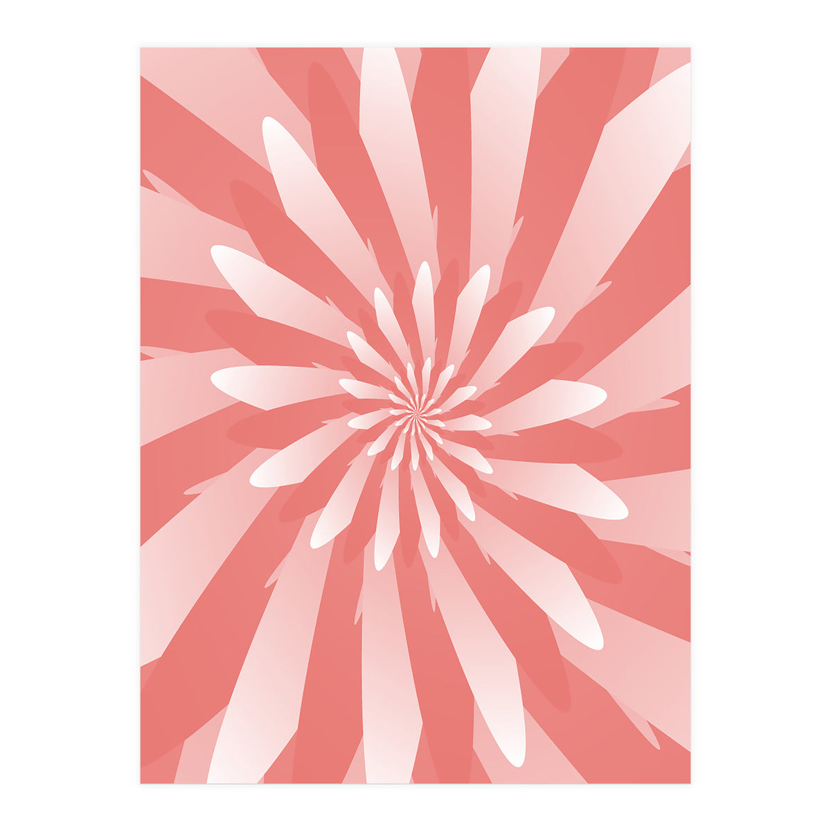 Flower Pattern Spiral  (Print Only)