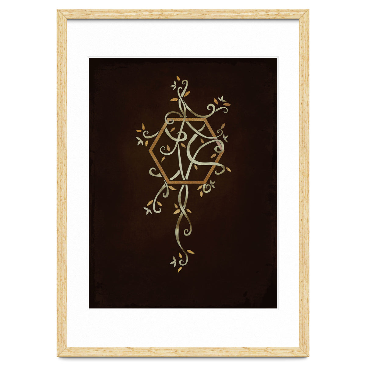 Flowering golden hexagon