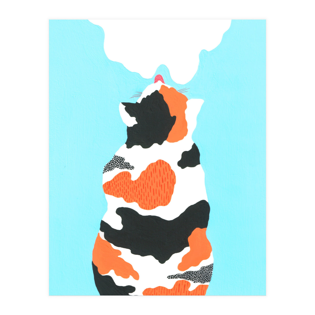 Tri Colored Calico Cat (Print Only)