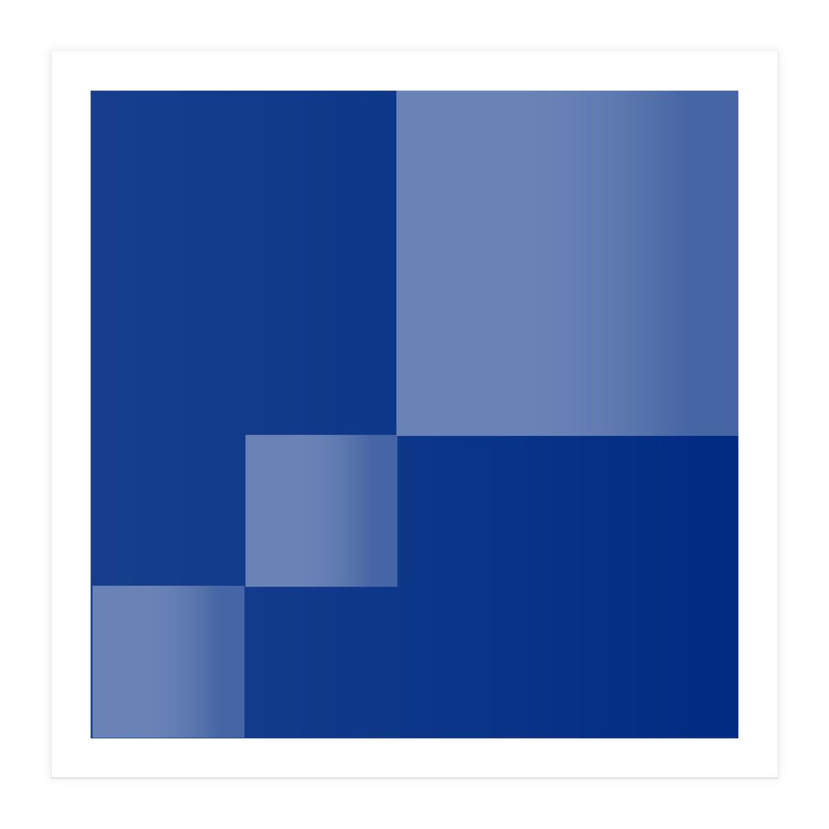 Blue coast | Abstract minimal (Print Only)