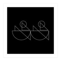 Kayakers | modern geometric (Print Only)