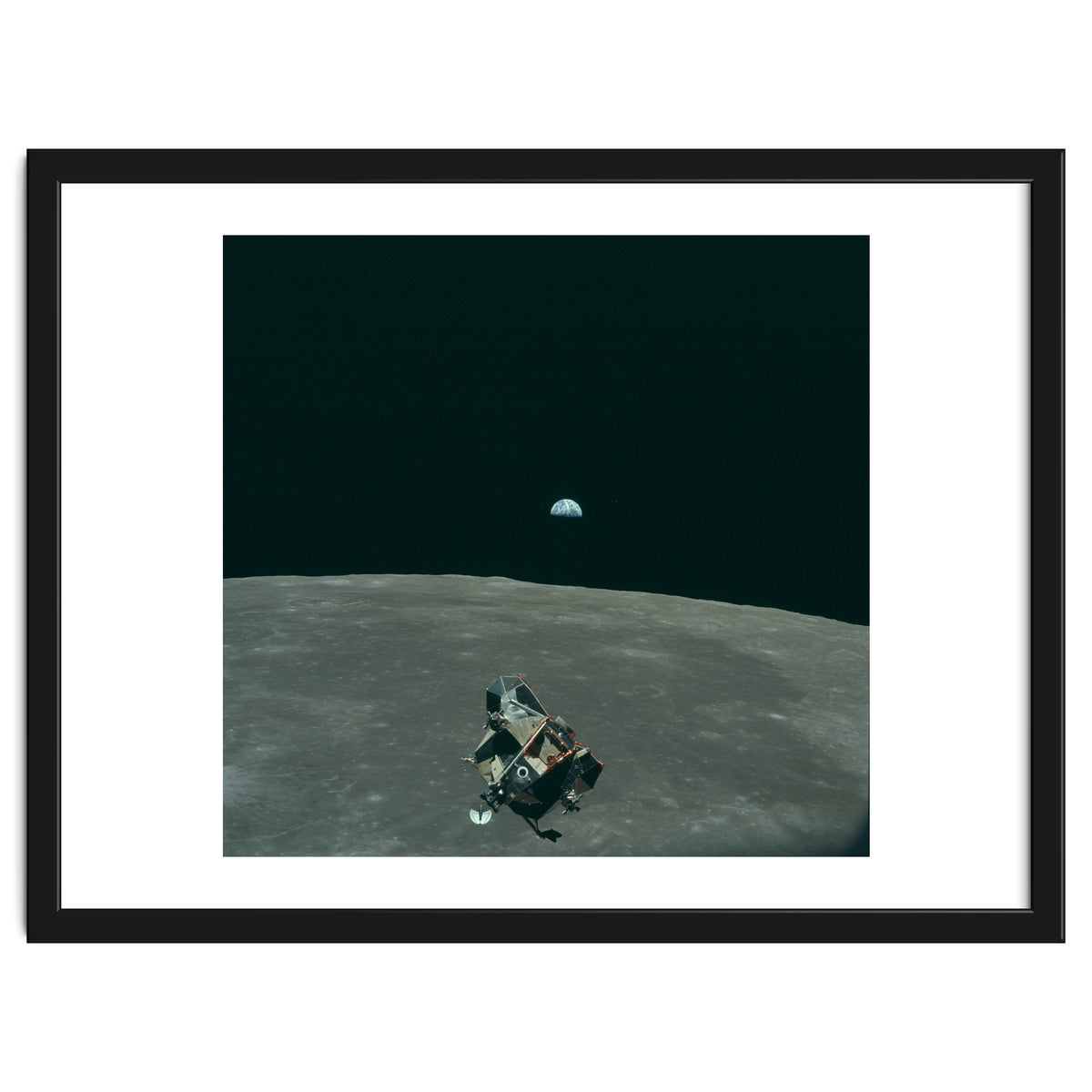 Earth, Moon And Lunar Module, As11 44 6643