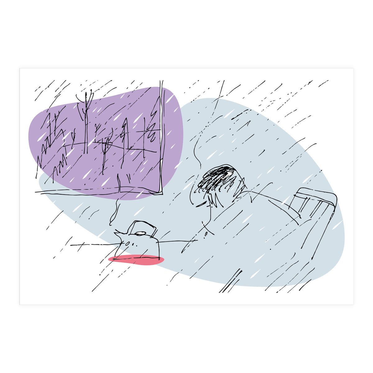 Sad Rainy Day (Print Only)