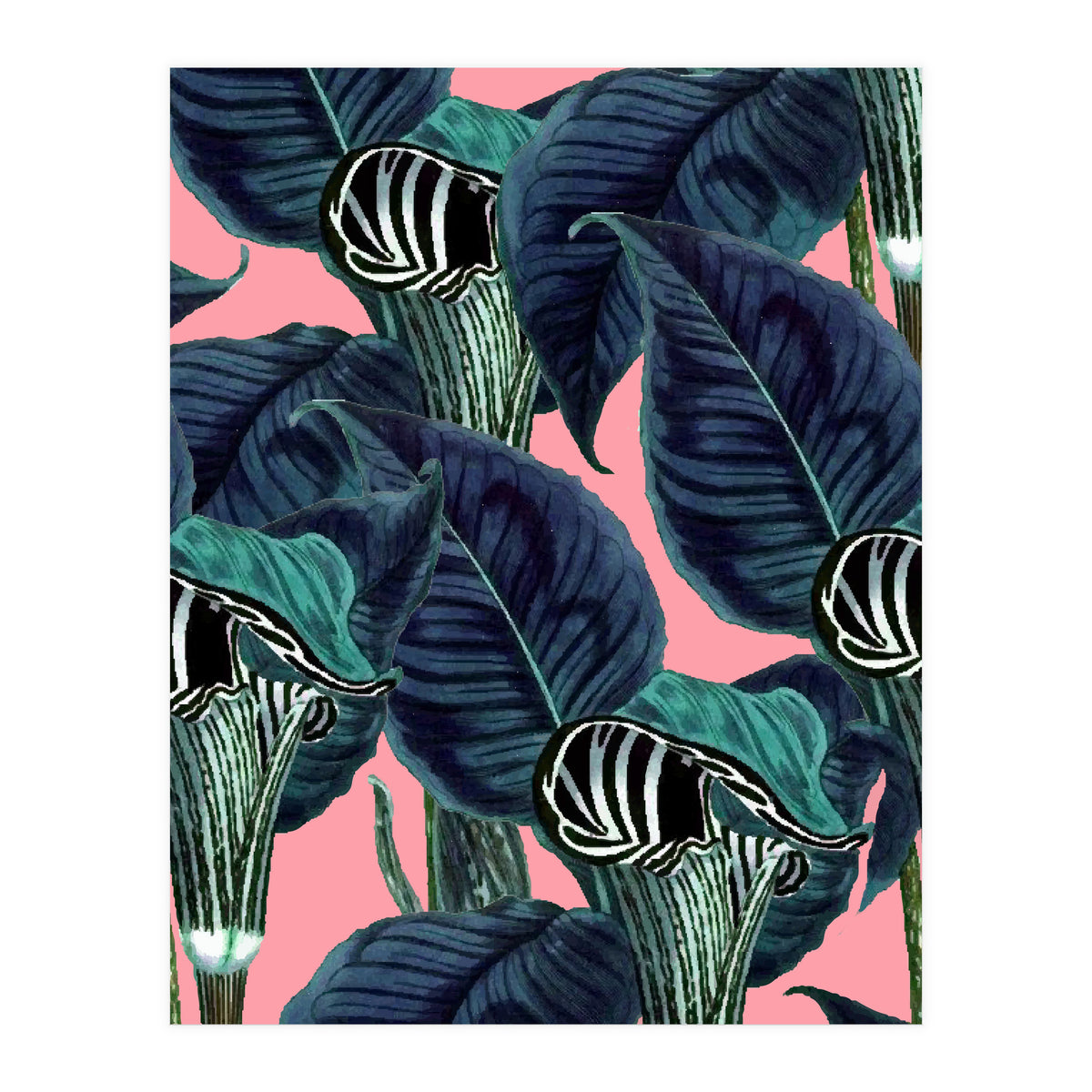 Tropical Flower Pattern (Print Only)