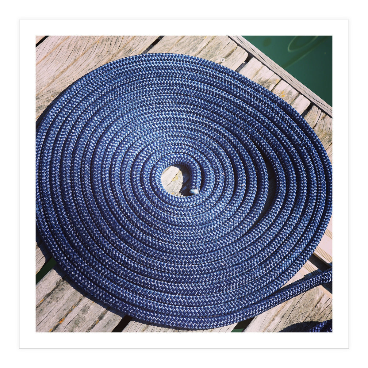 Blue rope coil (Print Only)