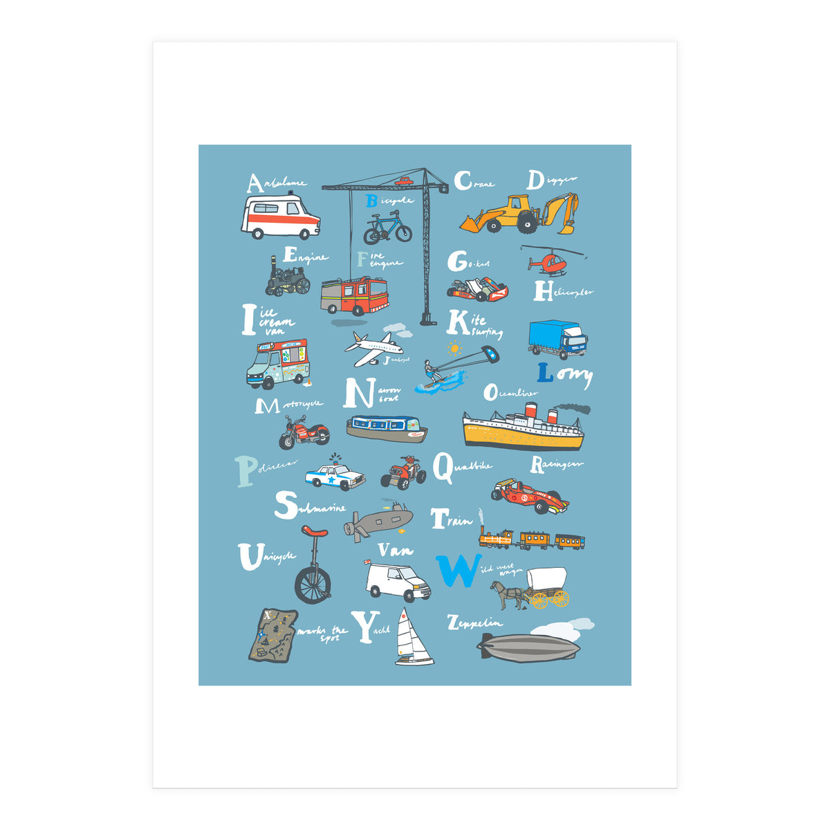 Vehicle ABC Print (Print Only)