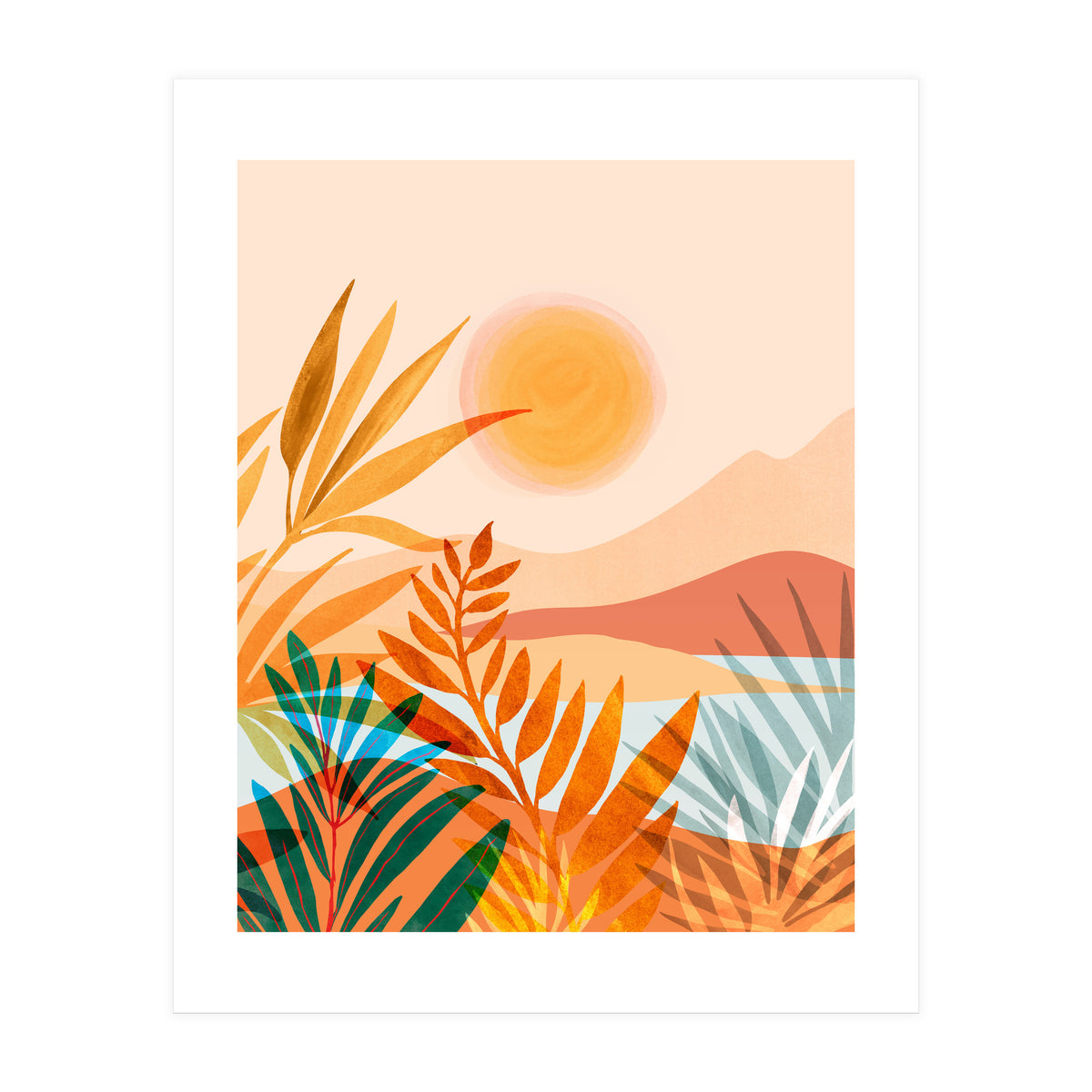 Golden Greek Garden (Print Only)