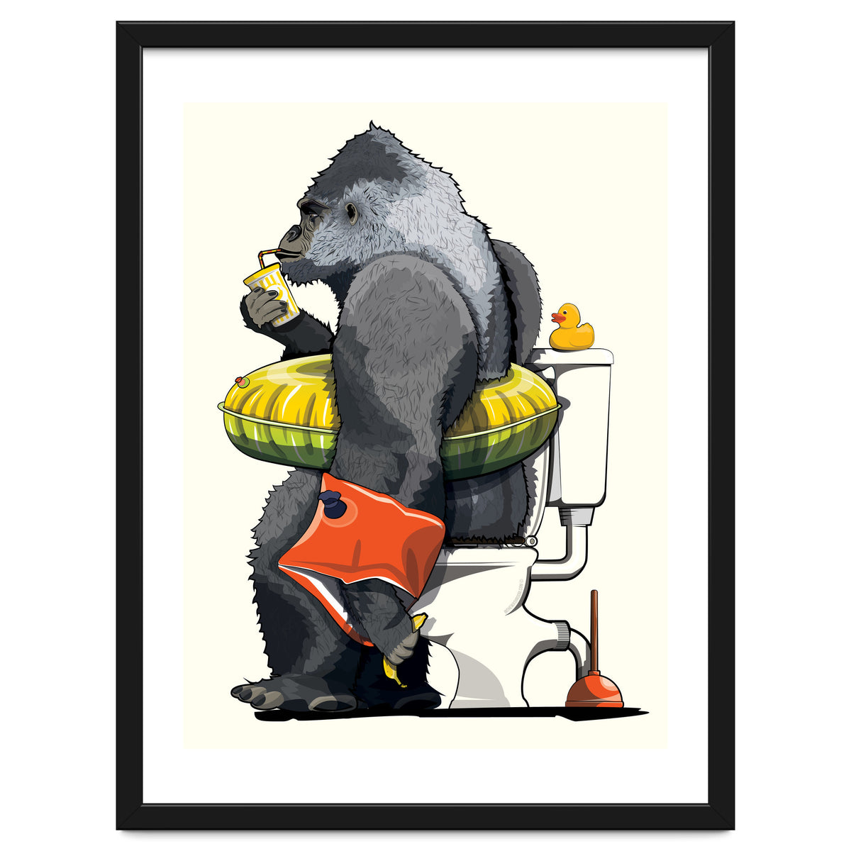 Gorilla on the Toilet, Funny Bathroom Humour