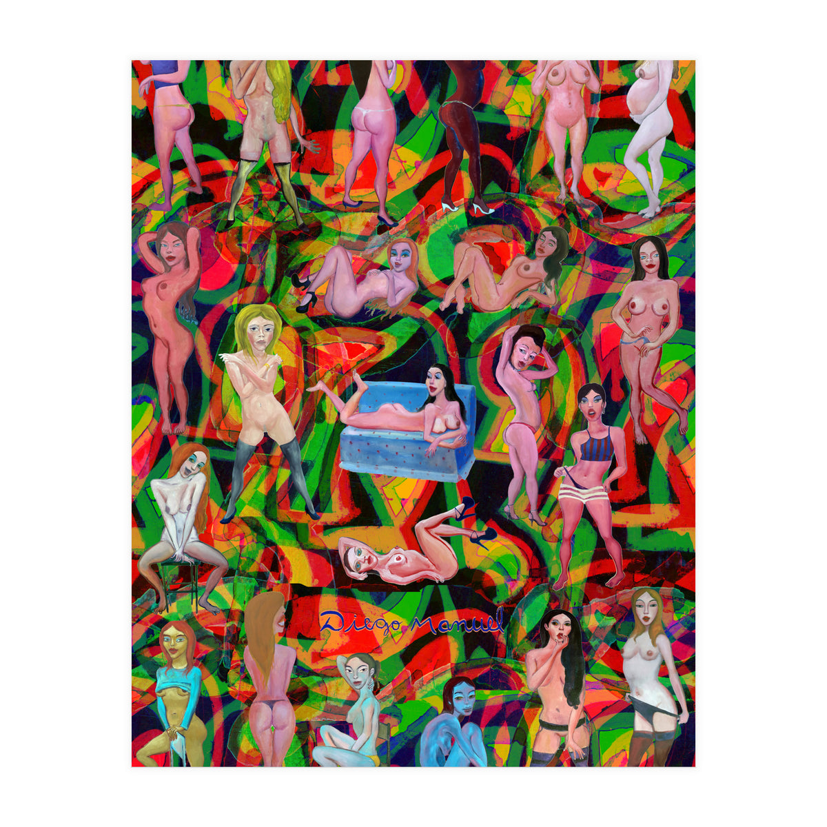 Chicas 3d 10 (Print Only)