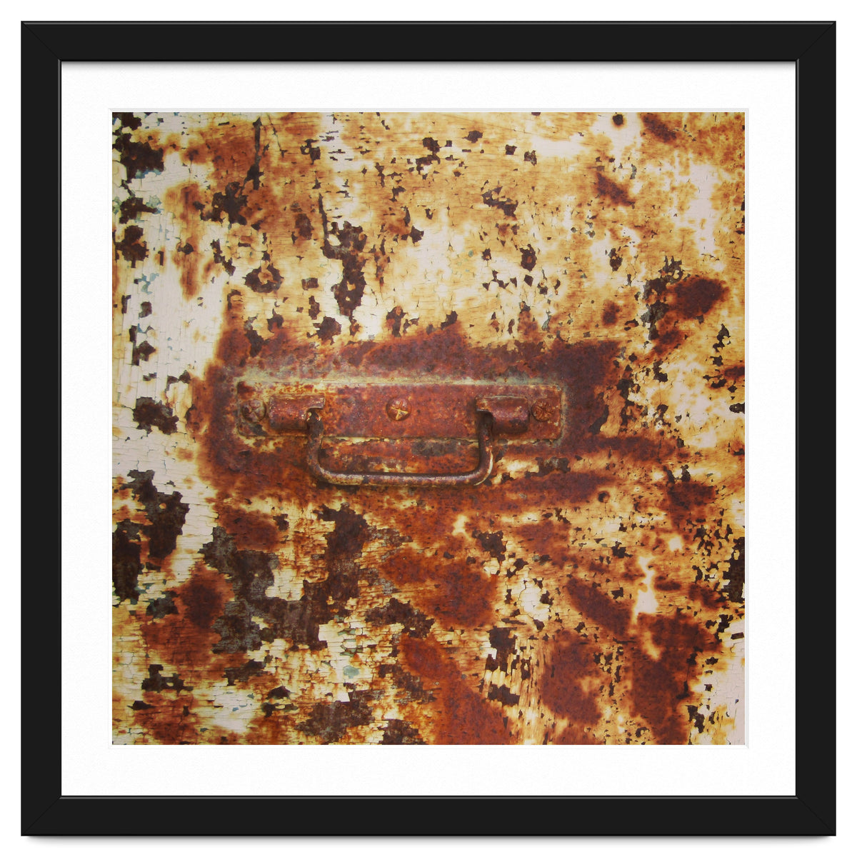 Rusty metal door