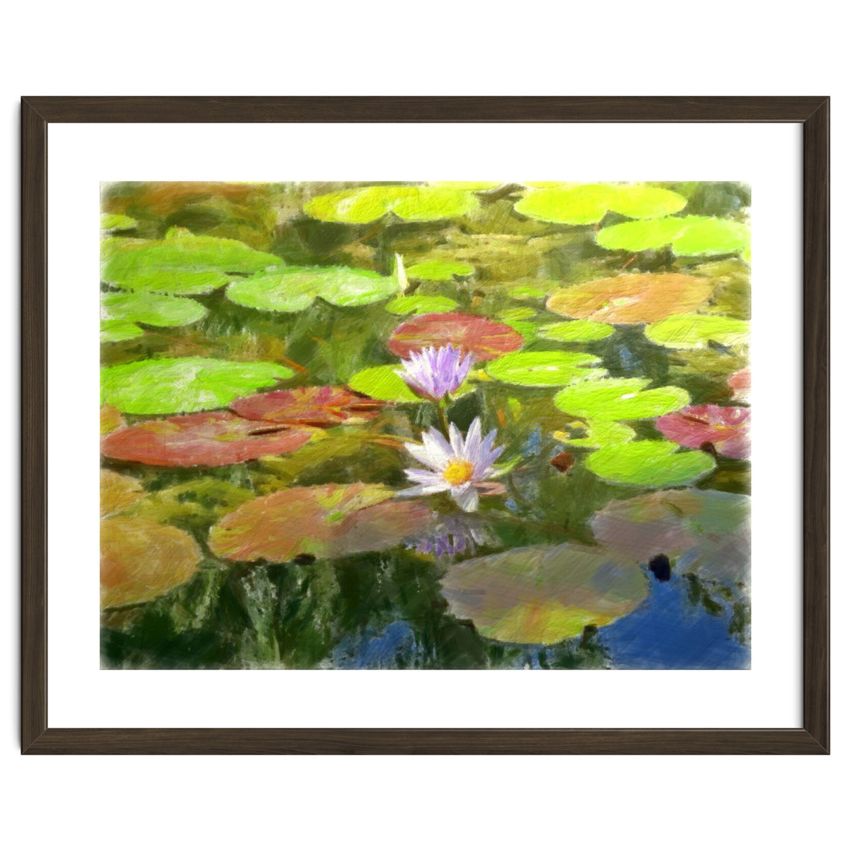 Floating in the water