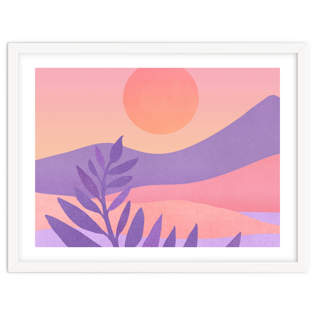 Oasis Sunset Landscape