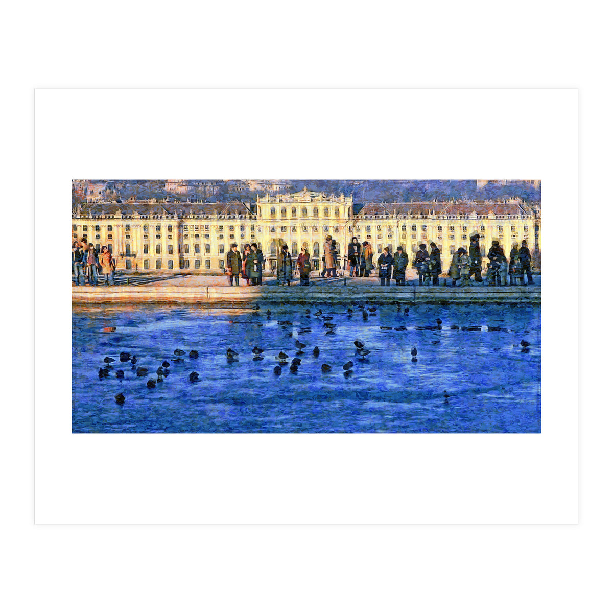 Winter's day at Schoenbrunn (Print Only)