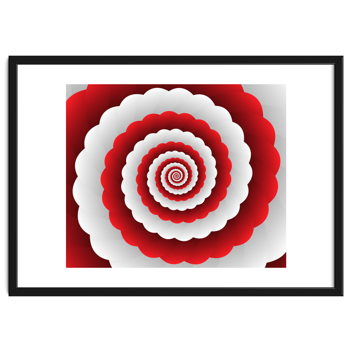 Red Modern Floral Interior Design