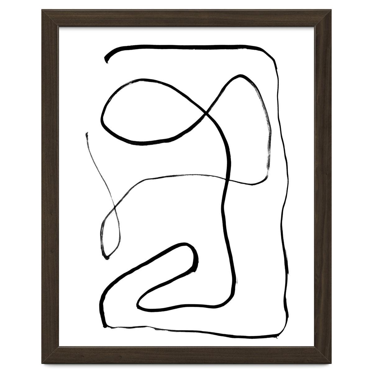 Mid-Century Line Art Print #2