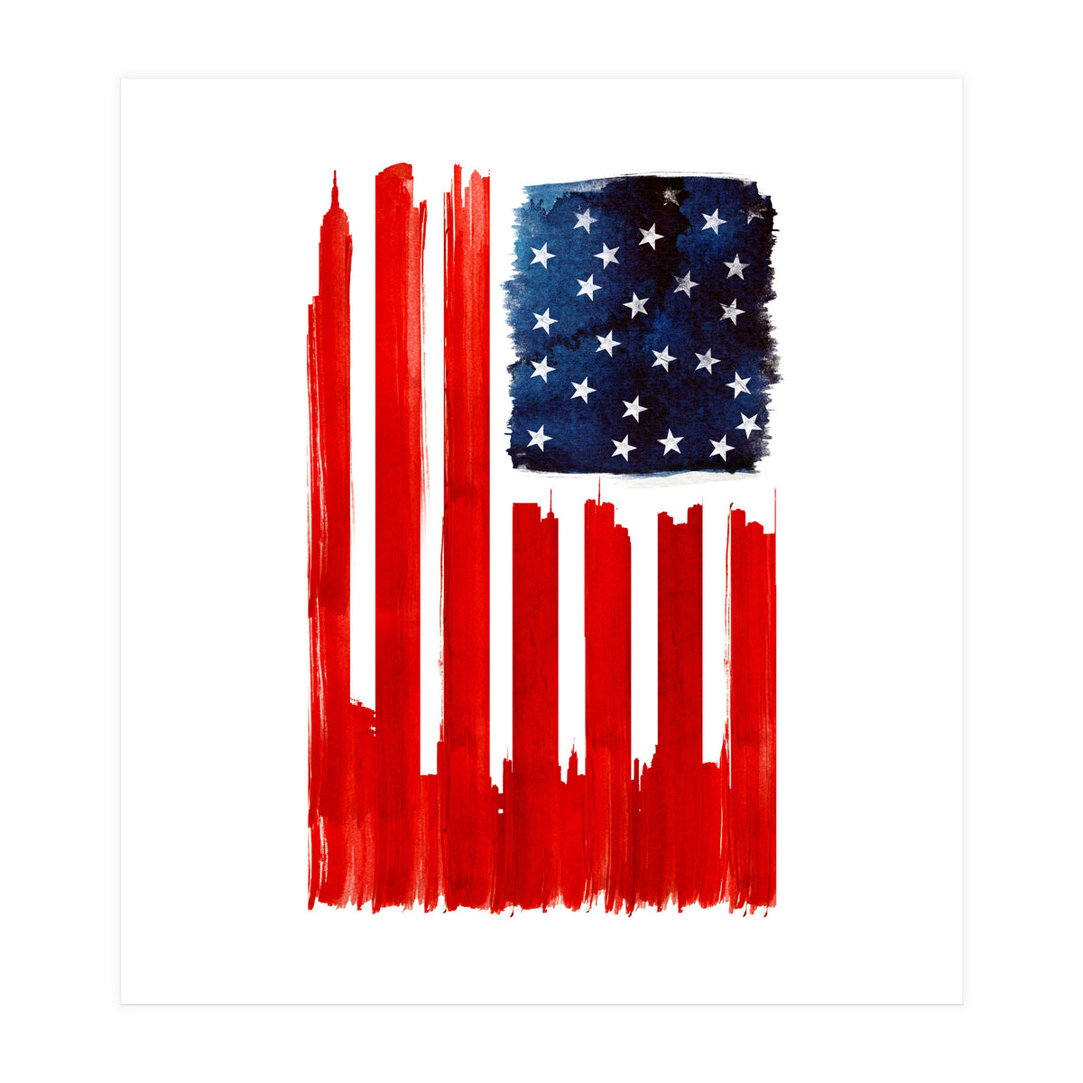 Stars And Buildings (Print Only)