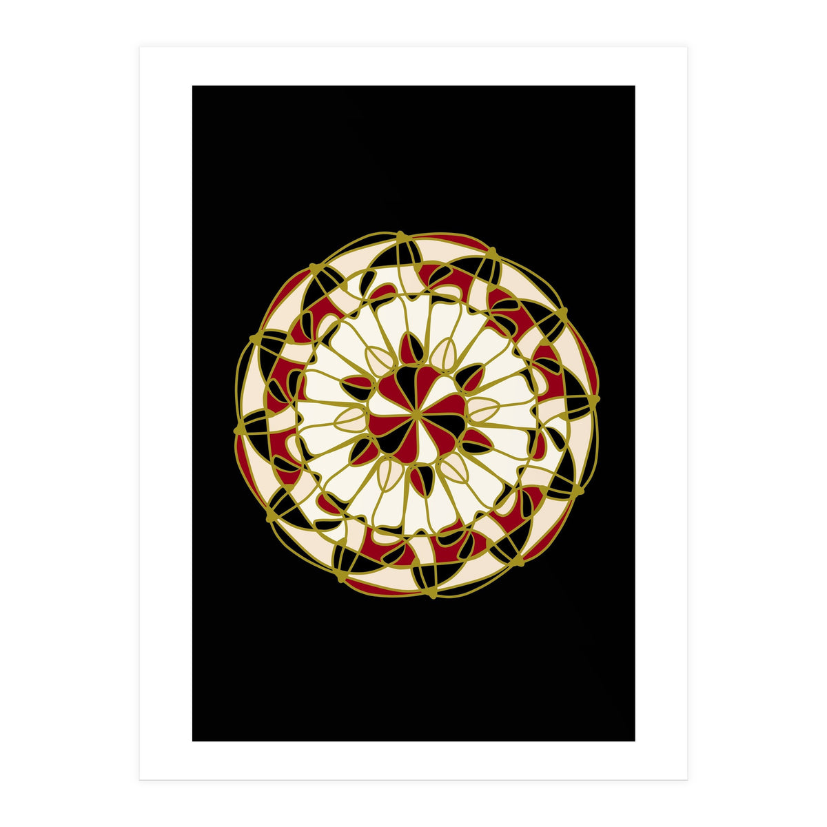 Multicolored Mandala (Print Only)