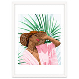 Sunshine in My Soul | Black Woman Tropical Travel | Modern Boho Palm Summer Vacation Fashion thumbnail