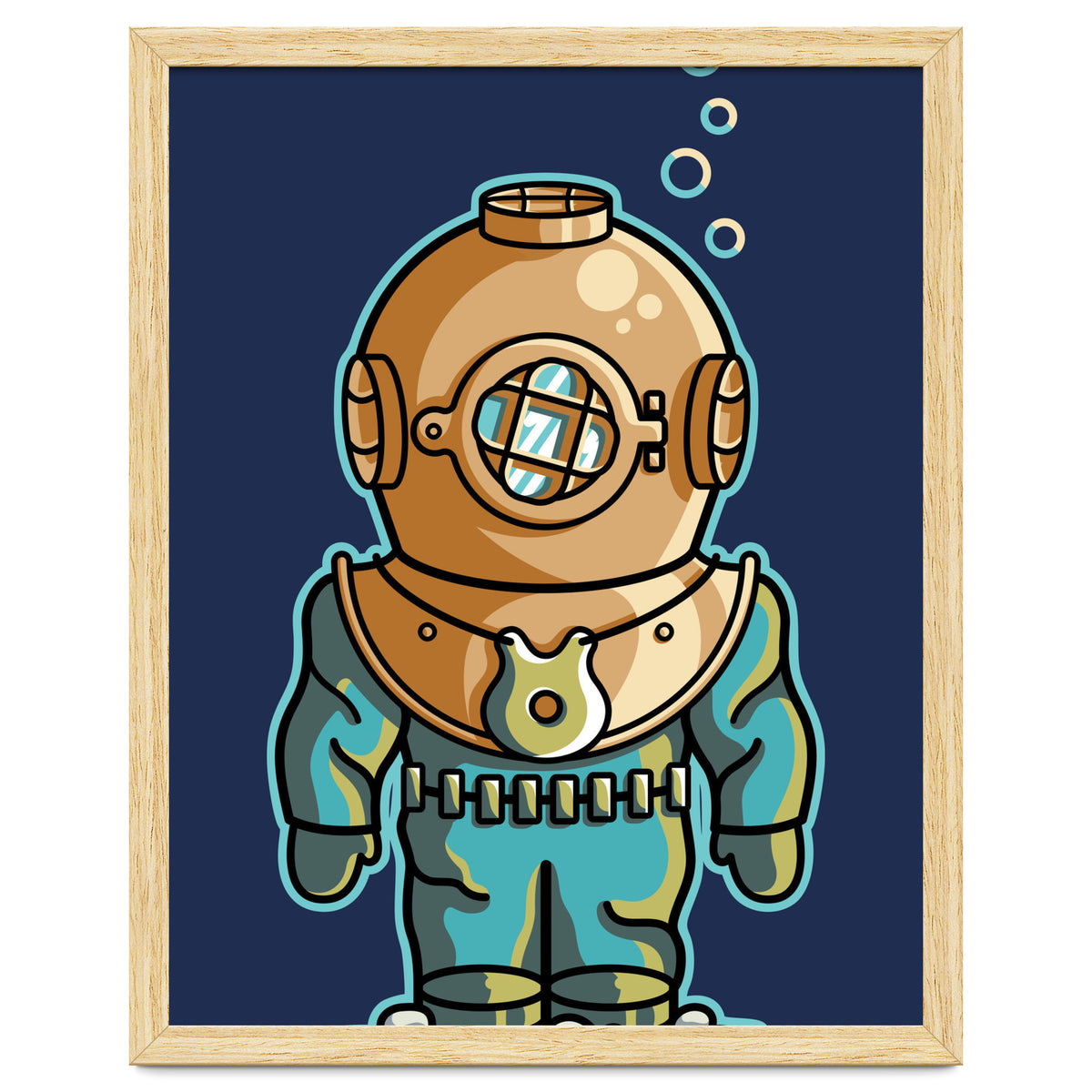 Cute Deep Sea Diver