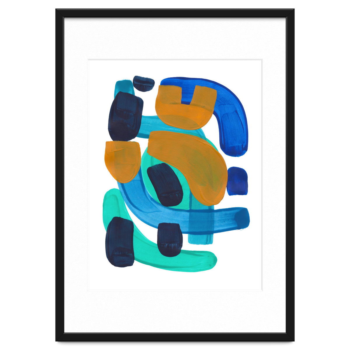 Marine Shapes Yellow Accent