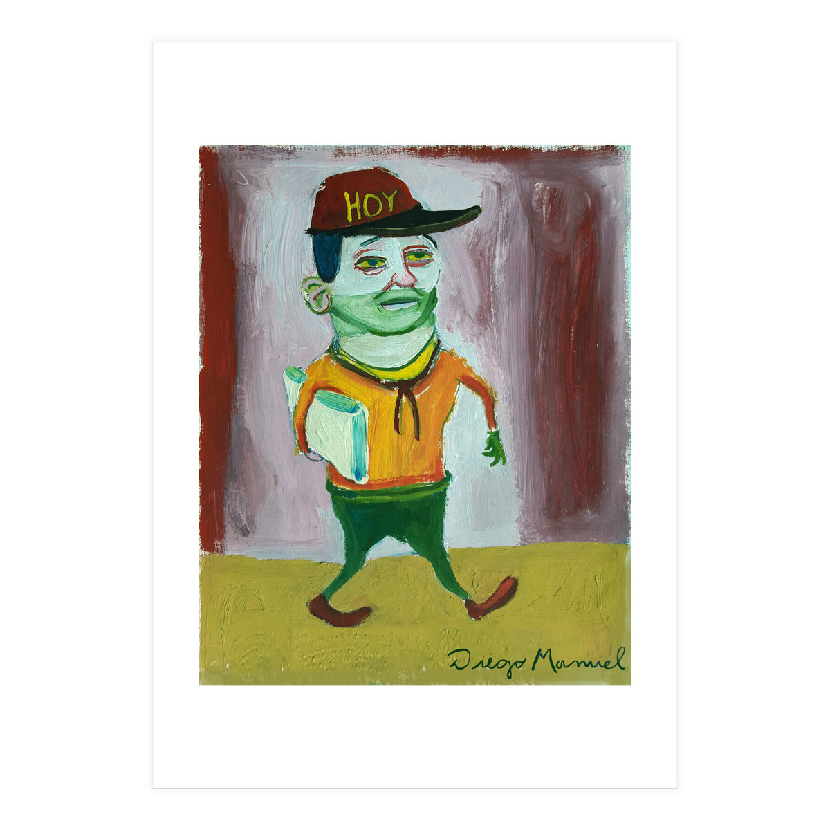 newspaper seller (Print Only)